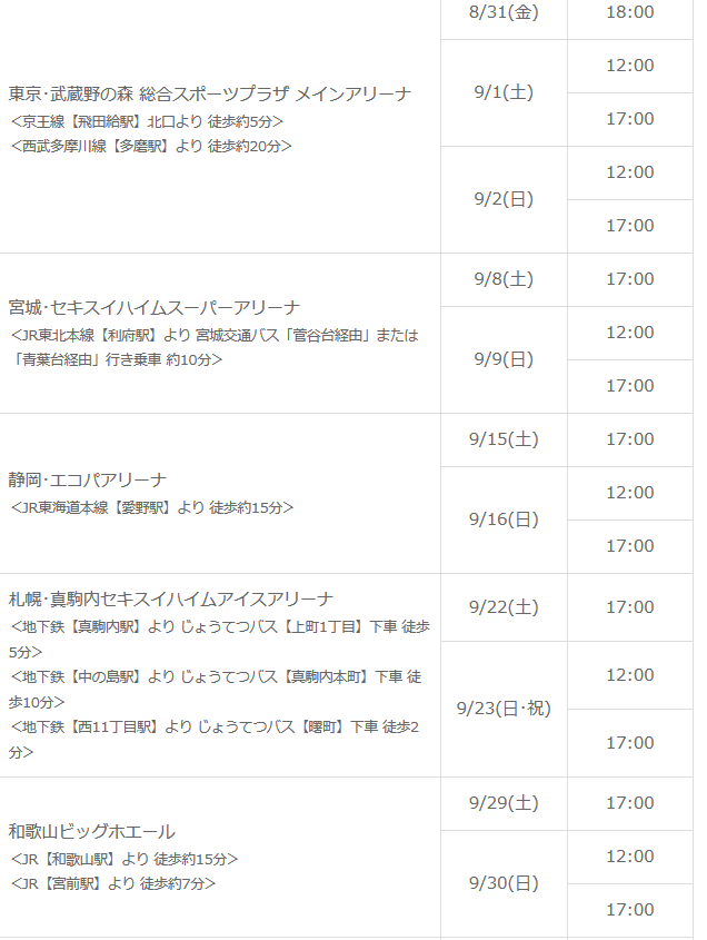 Hey!Say!JUMPツアーの日程と会場とチケット予約は?セトリやアクセスも