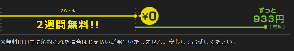 huluは14日無料で追加料金なし