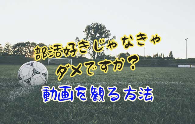 部活好きじゃなきゃダメですか第10話(12/24)動画を無料で視聴-デイリーモーションやパンドラでみられる?